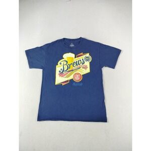 Disney Epcot Shirt Mens Medium Blue Food & Wine Brews Beer Festival 2015 Tee